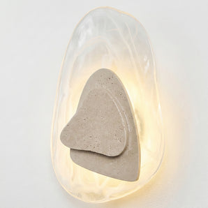 Luminária Arandela Moderna Minimalista Mármore Travertino LED Durbuy — ORNE