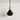 Luminária Pendente Moderna Minimalista Metal Lytor - Preto / Ø10x14cm / Branco Quente (3000K) - ORNE™