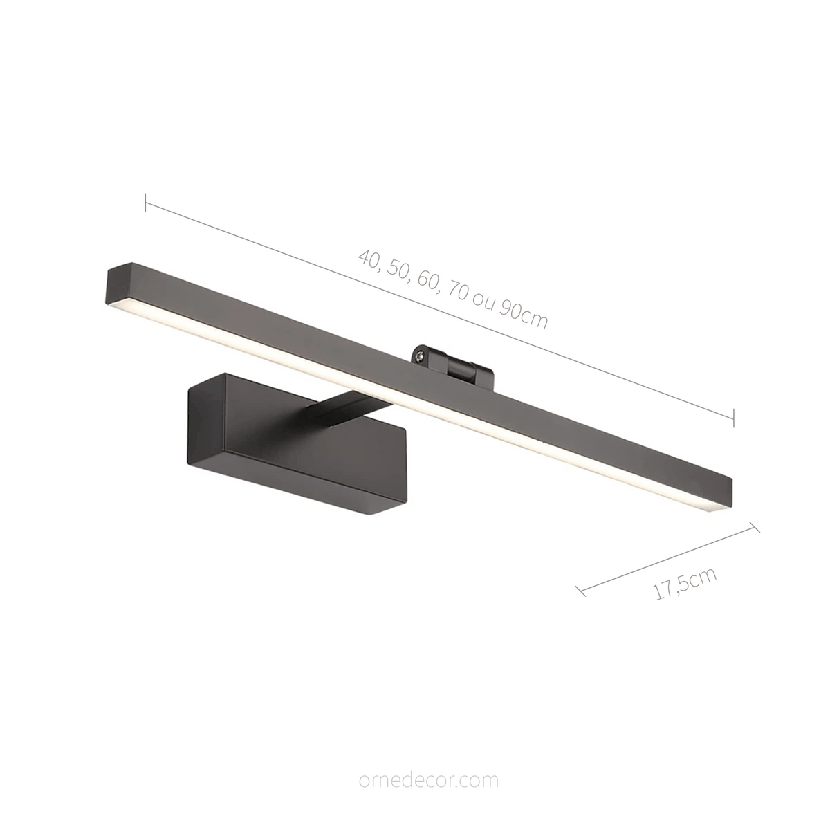 ORNE — decor studio - Luminária Arandela Moderna Minimalista Articulada Linear Preto - undefined