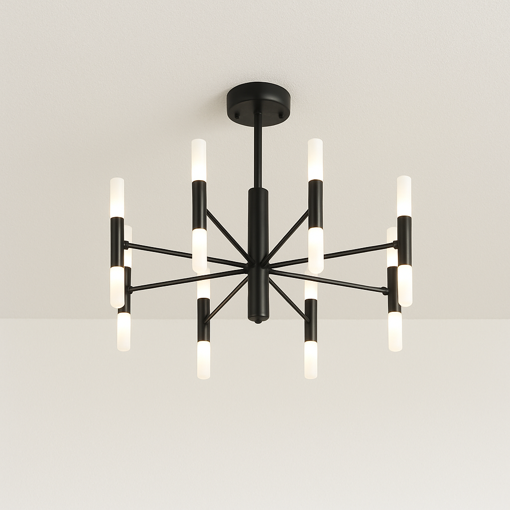 Luminária Plafon Moderna Minimalista Metal Acrílico Brent