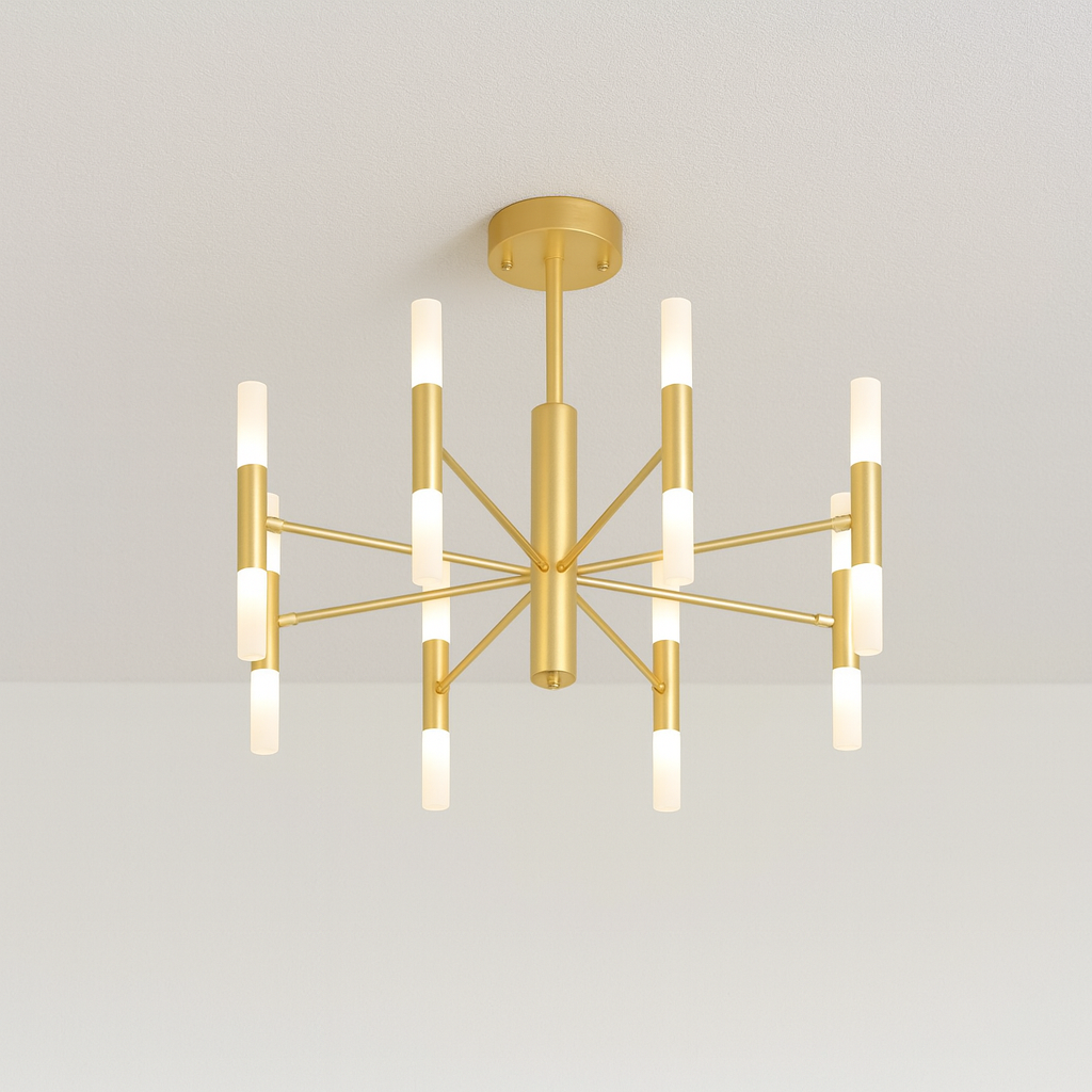 Luminária Plafon Moderna Minimalista Metal Acrílico Brent