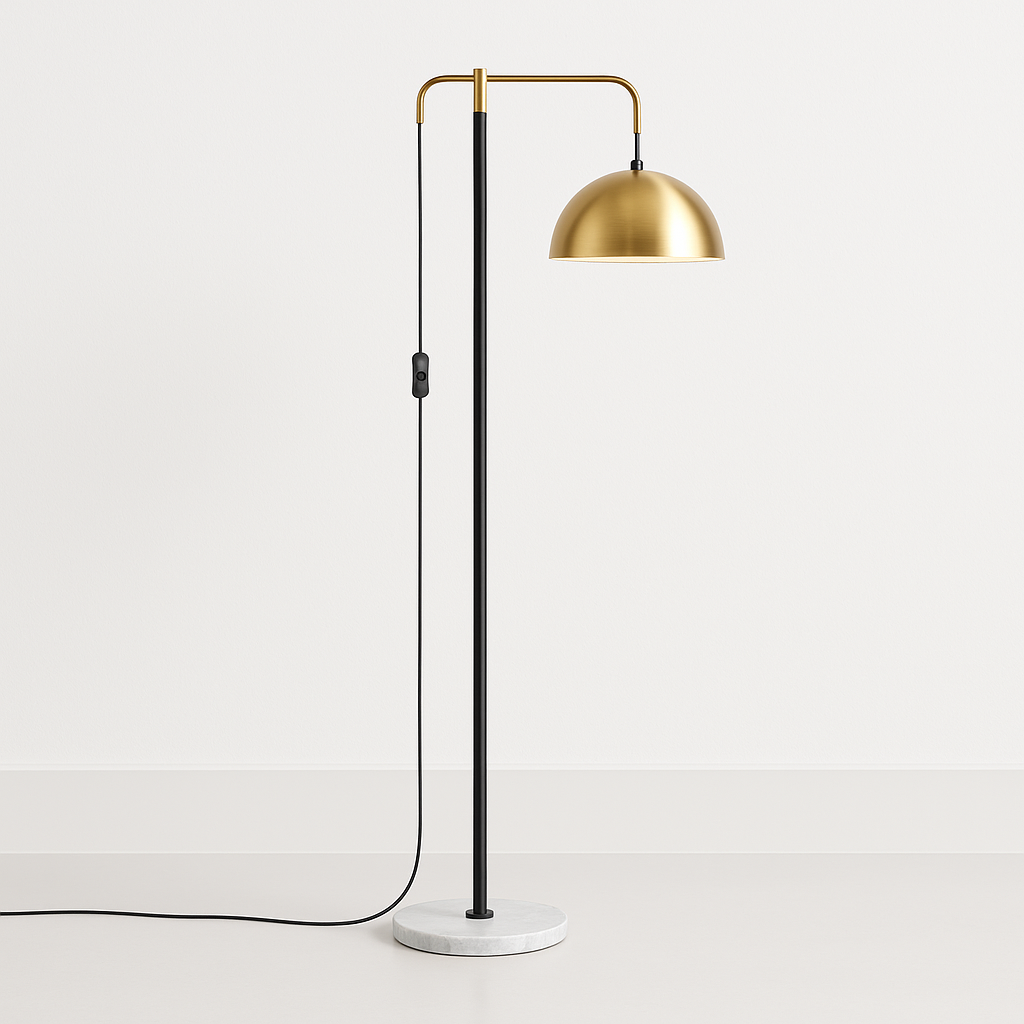 Luminária de Piso Coluna Moderna Minimalista Articulada Jynx