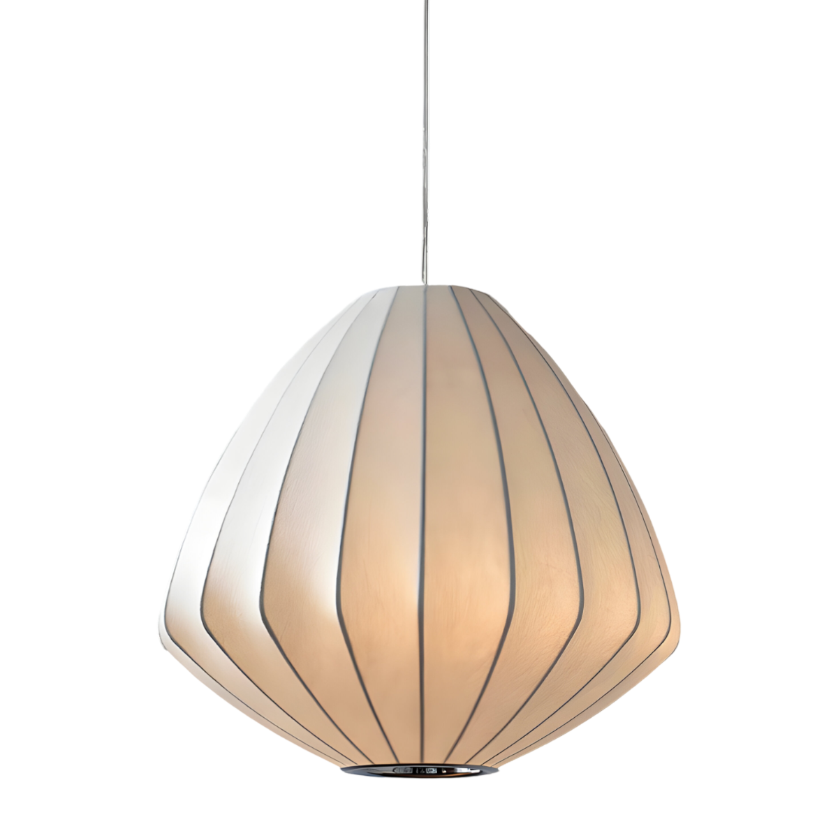 Luminária Pendente Minimalista Tecido Brea