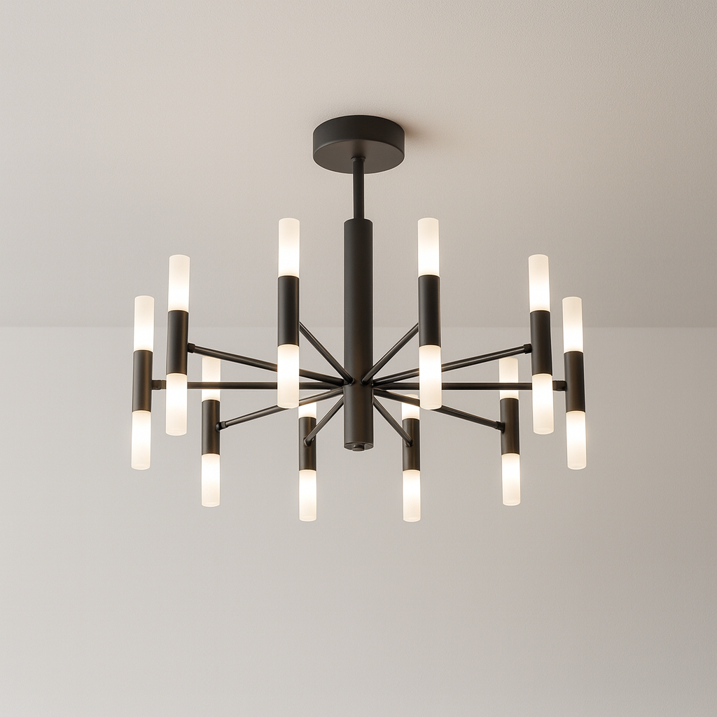 Luminária Plafon Moderna Minimalista Metal Acrílico Brent