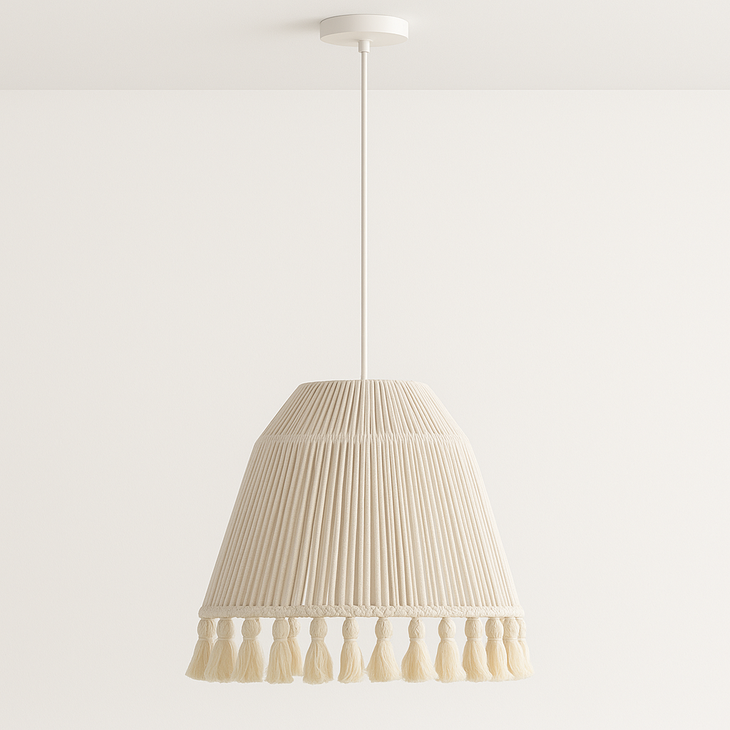 Luminária Pendente Moderna Minimalista Tecido Divin