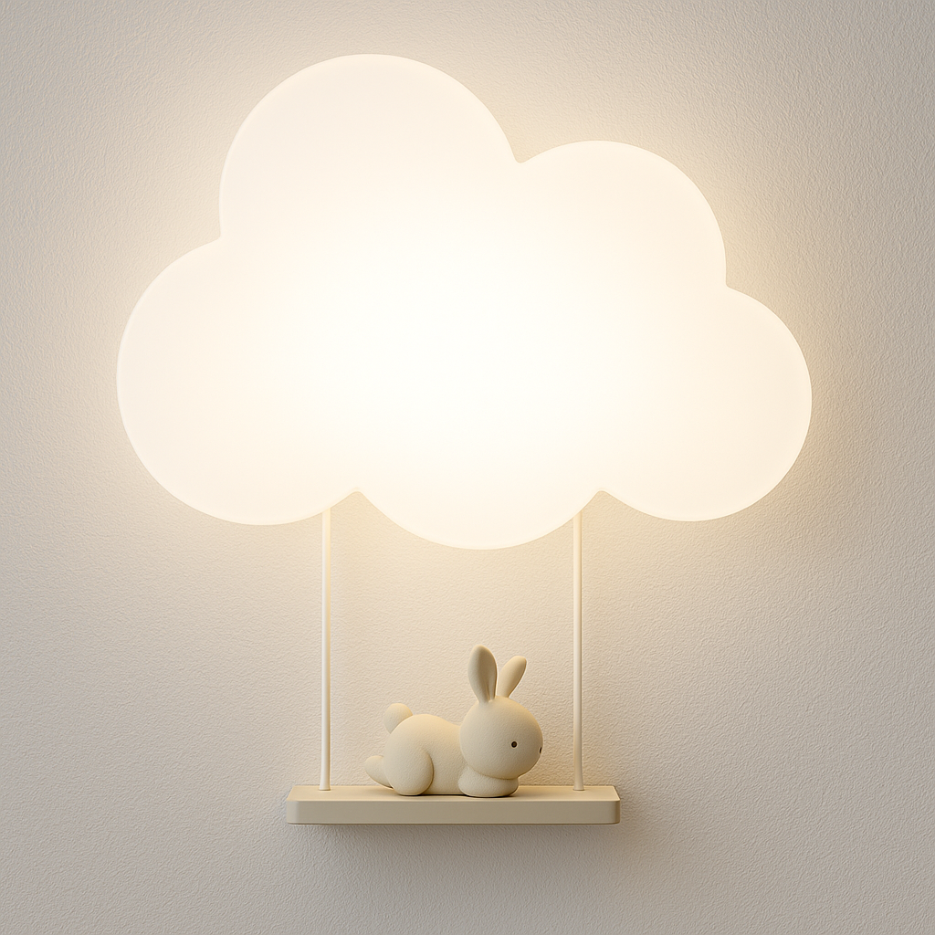 Luminária Arandela Moderna Infantil LED Acrílico Dream Cloud