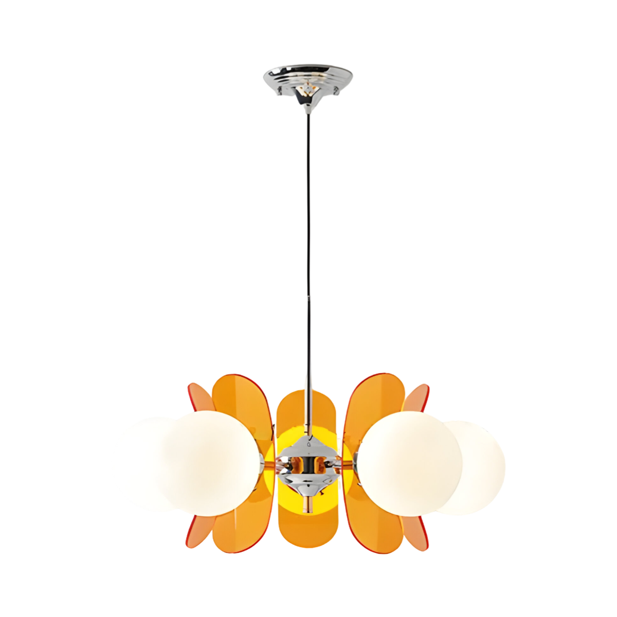 Luminária Pendente Moderna Minimalista Metal Acrílico Sirius