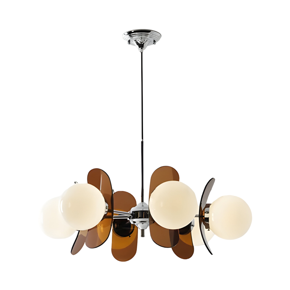Luminária Pendente Moderna Minimalista Metal Acrílico Sirius