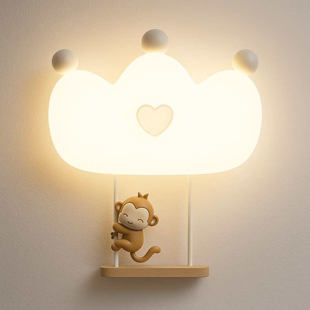Luminária Arandela Moderna Infantil LED Acrílico Dream Cloud