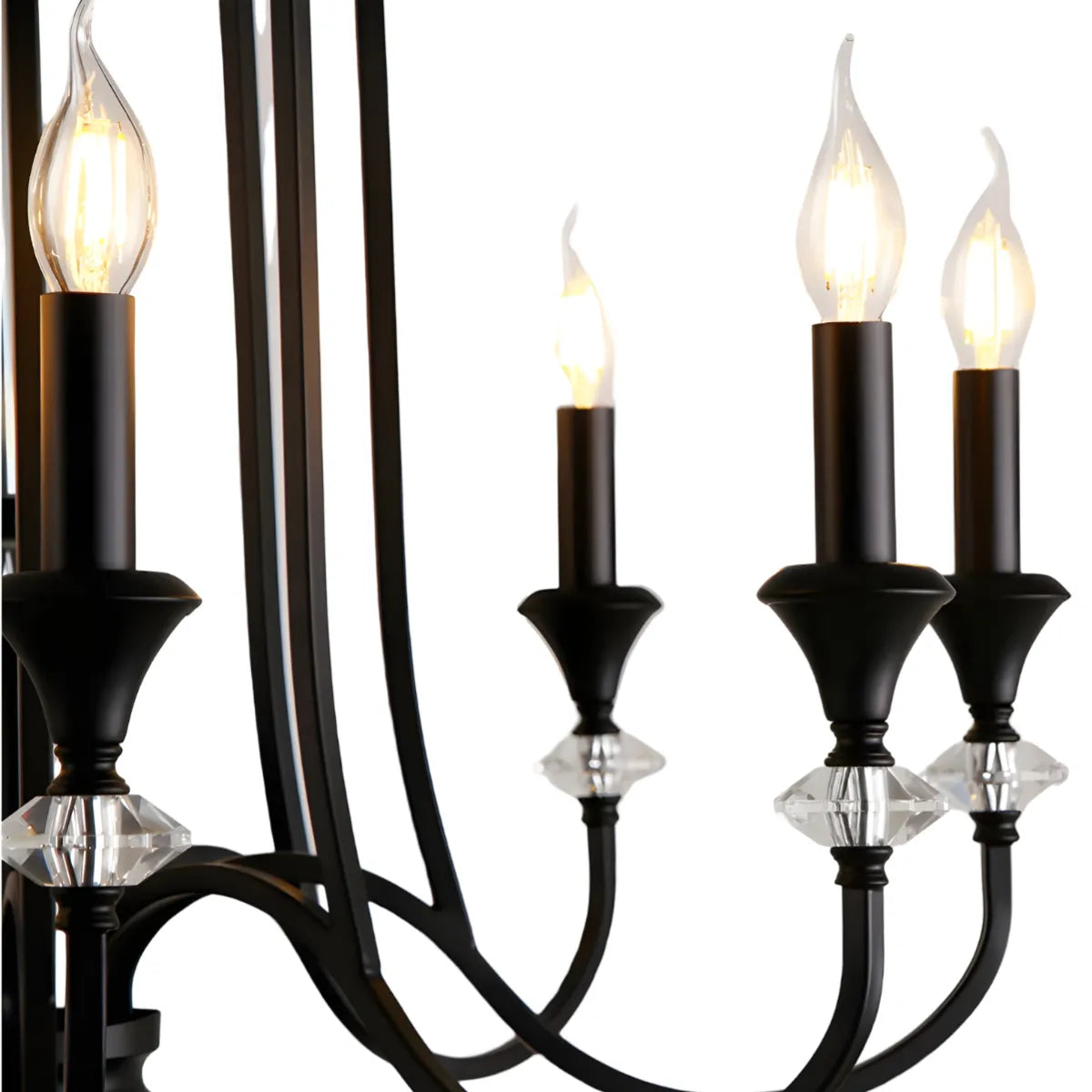 Luminária Pendente Moderna Clássica Candelabro Industrial Metal Velas Halop