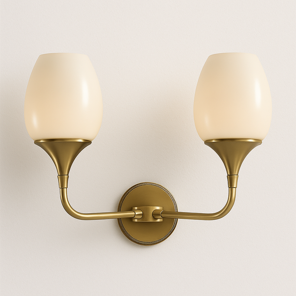 Luminária Arandela Moderna Minimalista Metal Vidro Laviena