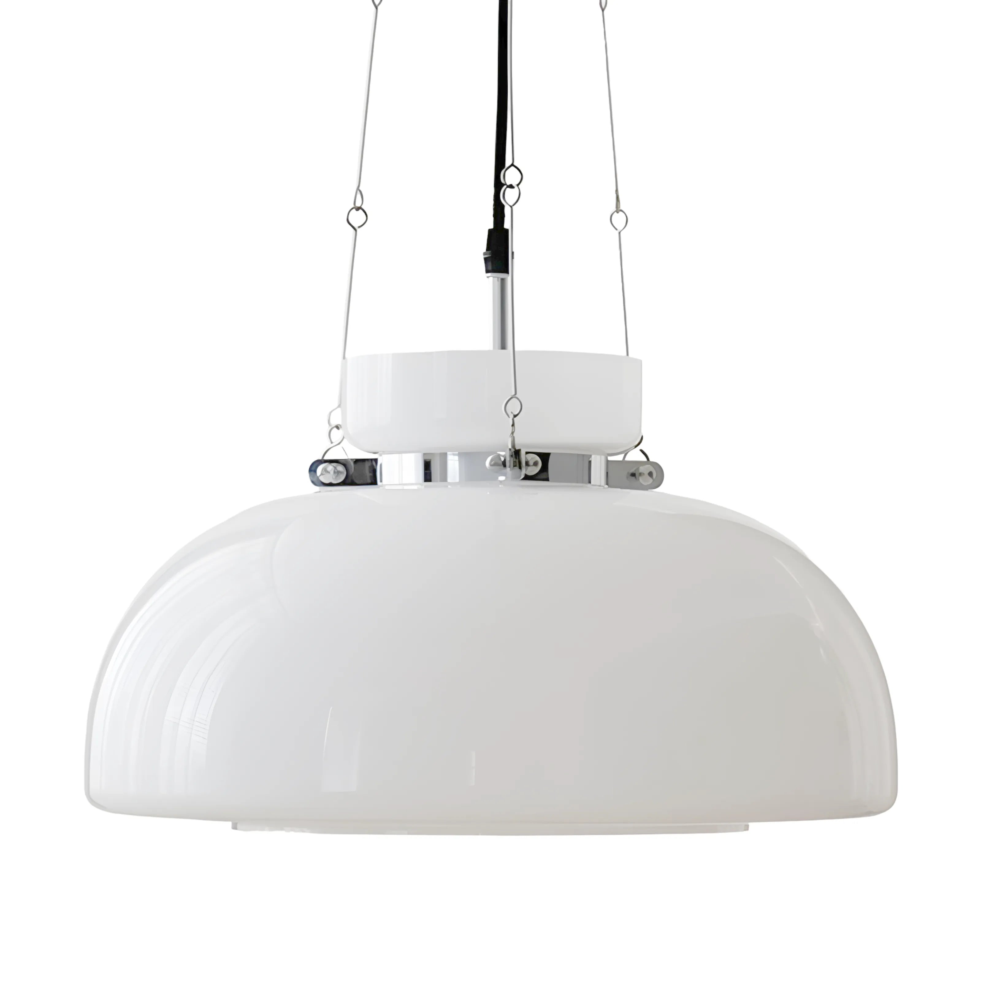 Luminária Pendente Moderna Minimalista Metal Vidro Novi