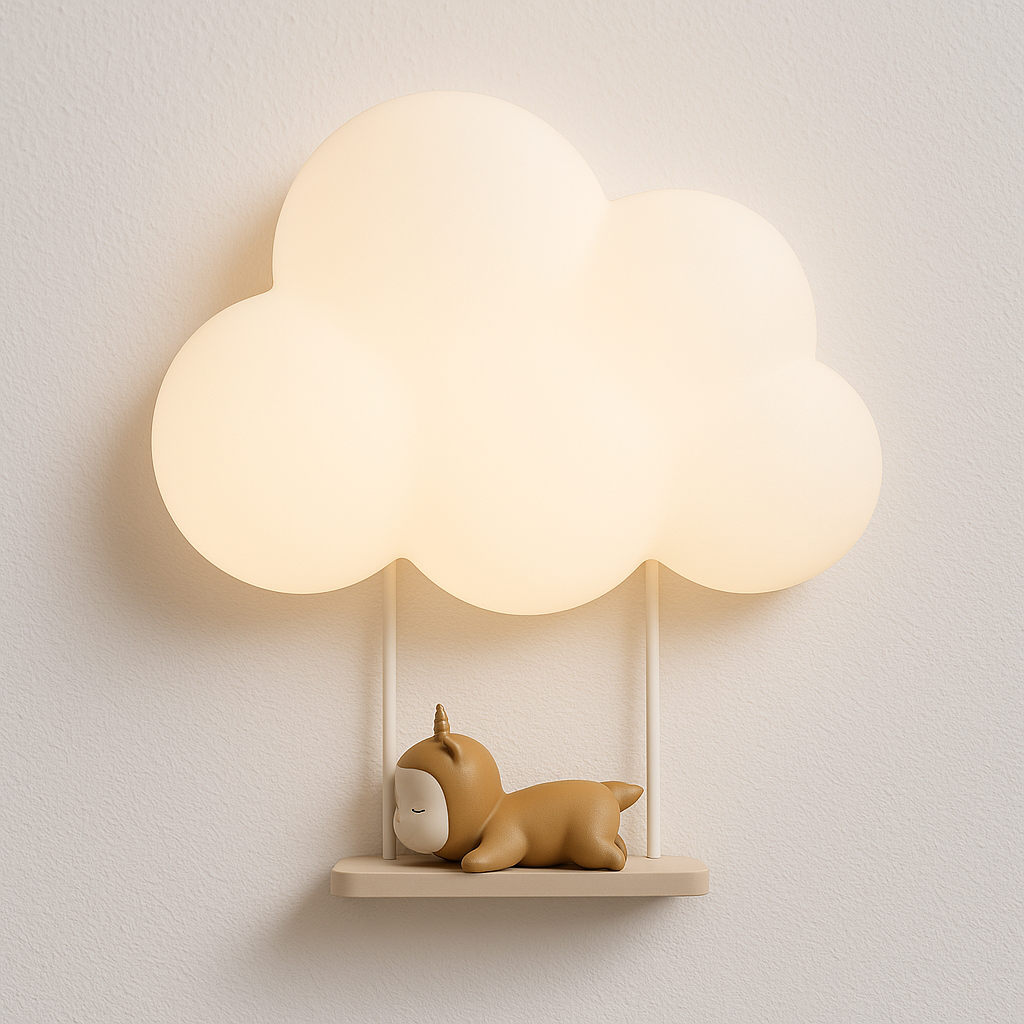 Luminária Arandela Moderna Infantil LED Acrílico Dream Cloud