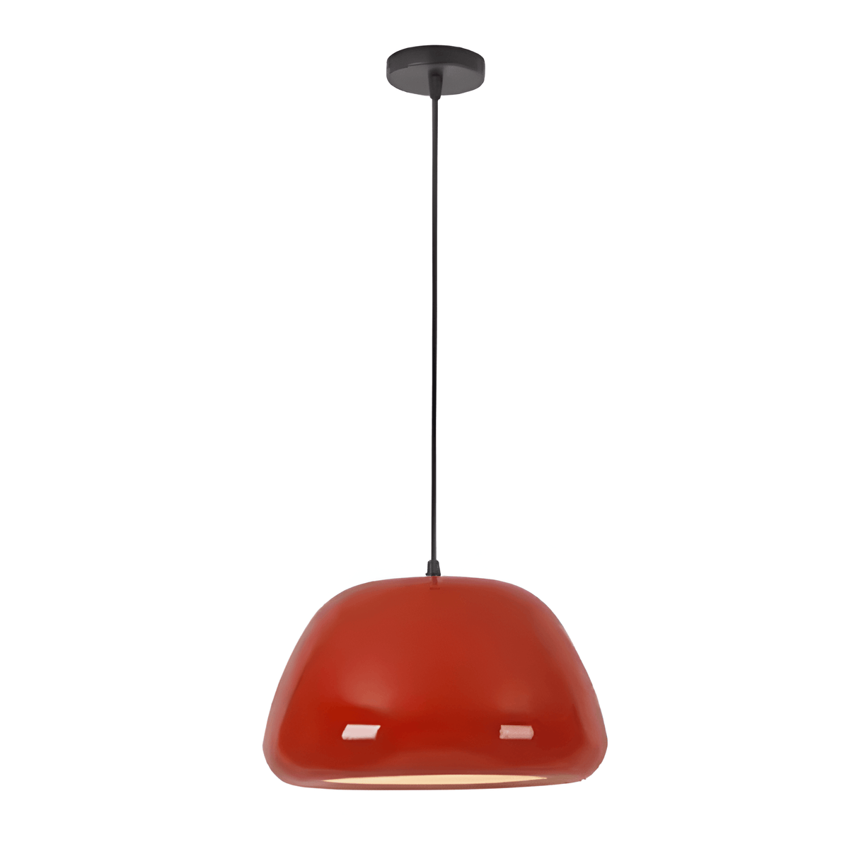 Luminária Pendente Moderna Minimalista Clove - Vermelho / Ø32cm