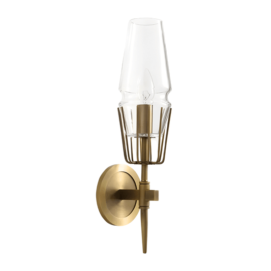 Luminária Arandela Moderna Minimalista Metal Vidro Luxi - 1 lâmpada
