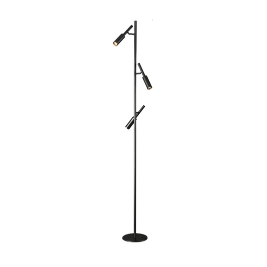 Luminária de Piso Moderna Minimalista Articulada LED Metal Luminor