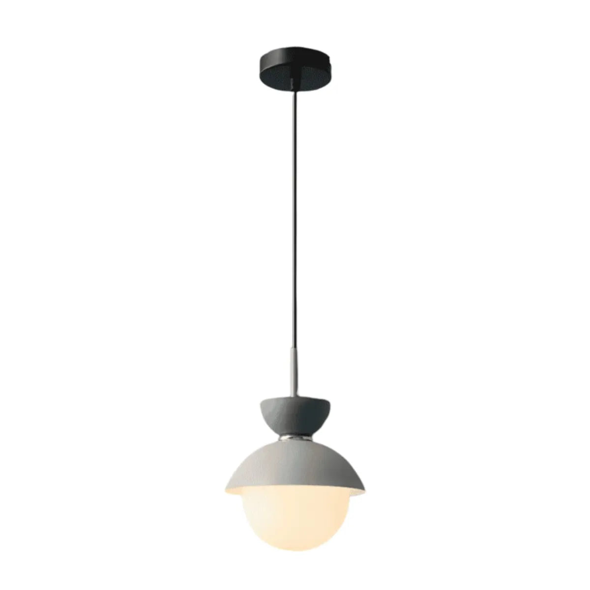 Luminária Pendente Moderna Minimalista Metal Vidro Goele Van