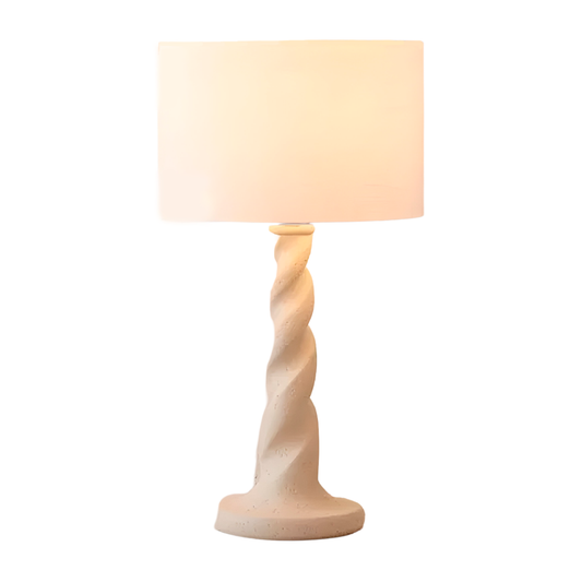 Luminária de Mesa Abajur Moderna Minimalista Tecido Momoo
