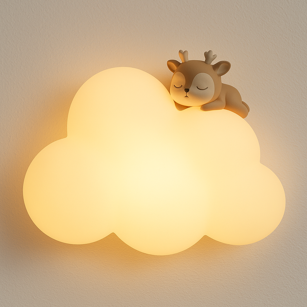 Luminária Arandela Moderna Infantil LED Acrílico Dream Cloud