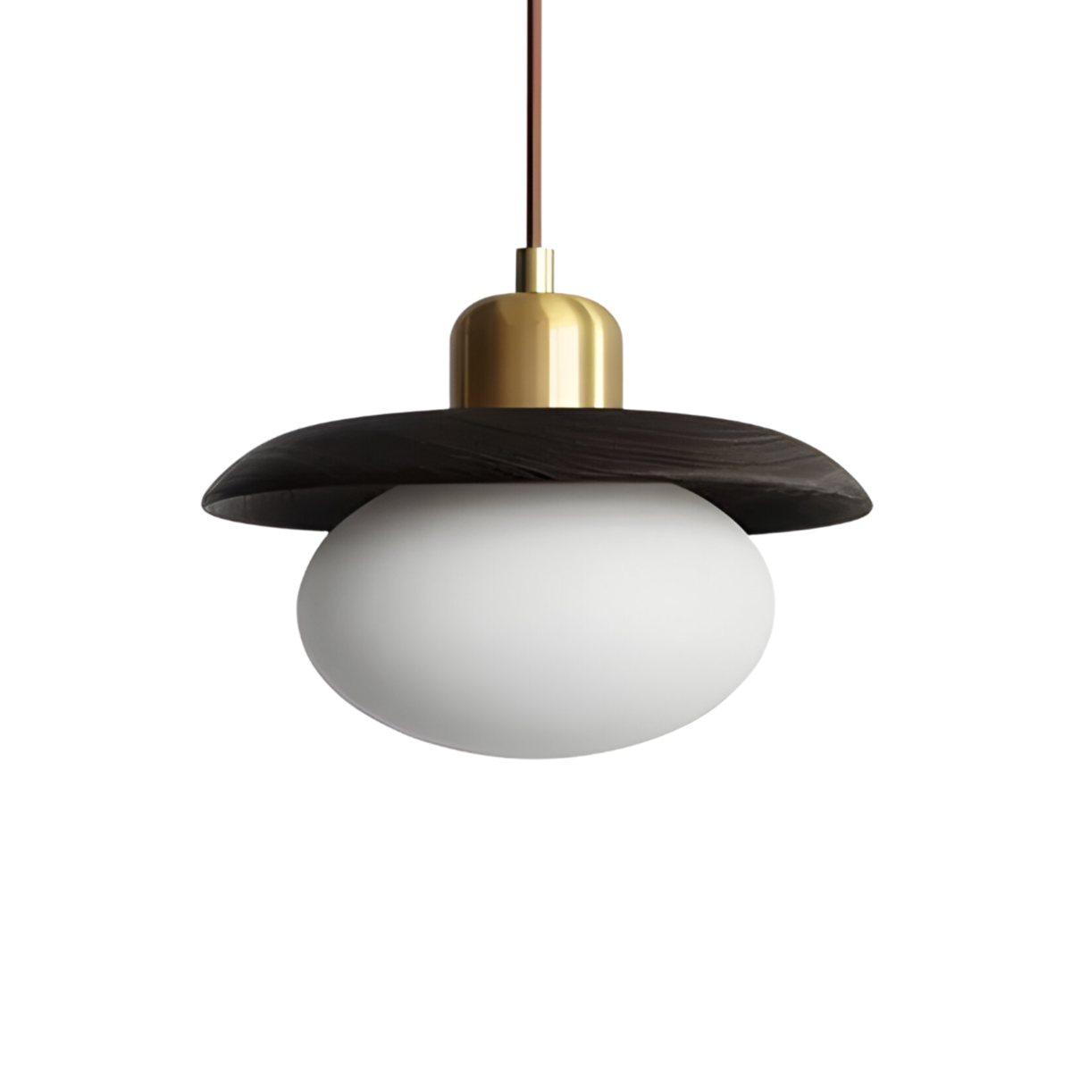 Luminária Pendente Moderna Minimalista Madeira Fendi Light