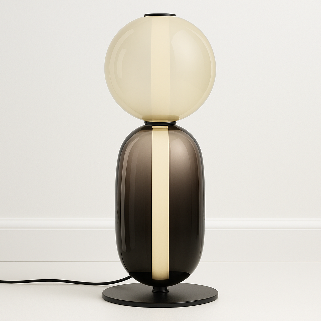 Luminária de Mesa Moderna Minimalista LED Vidro Sole