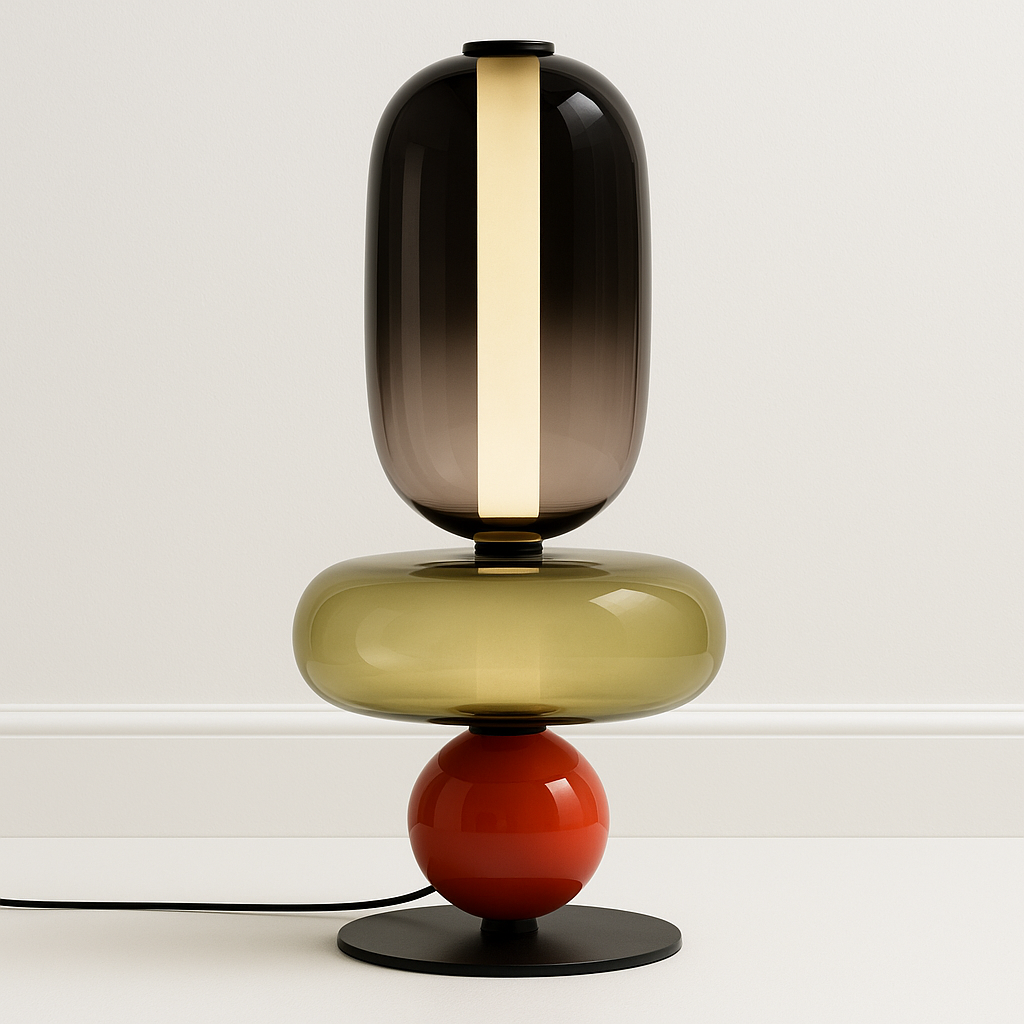 Luminária de Mesa Moderna Minimalista LED Vidro Sole