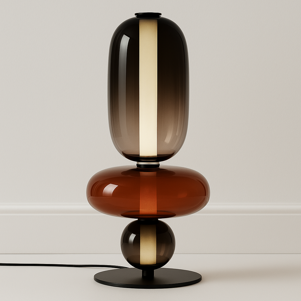 Luminária de Mesa Moderna Minimalista LED Vidro Sole