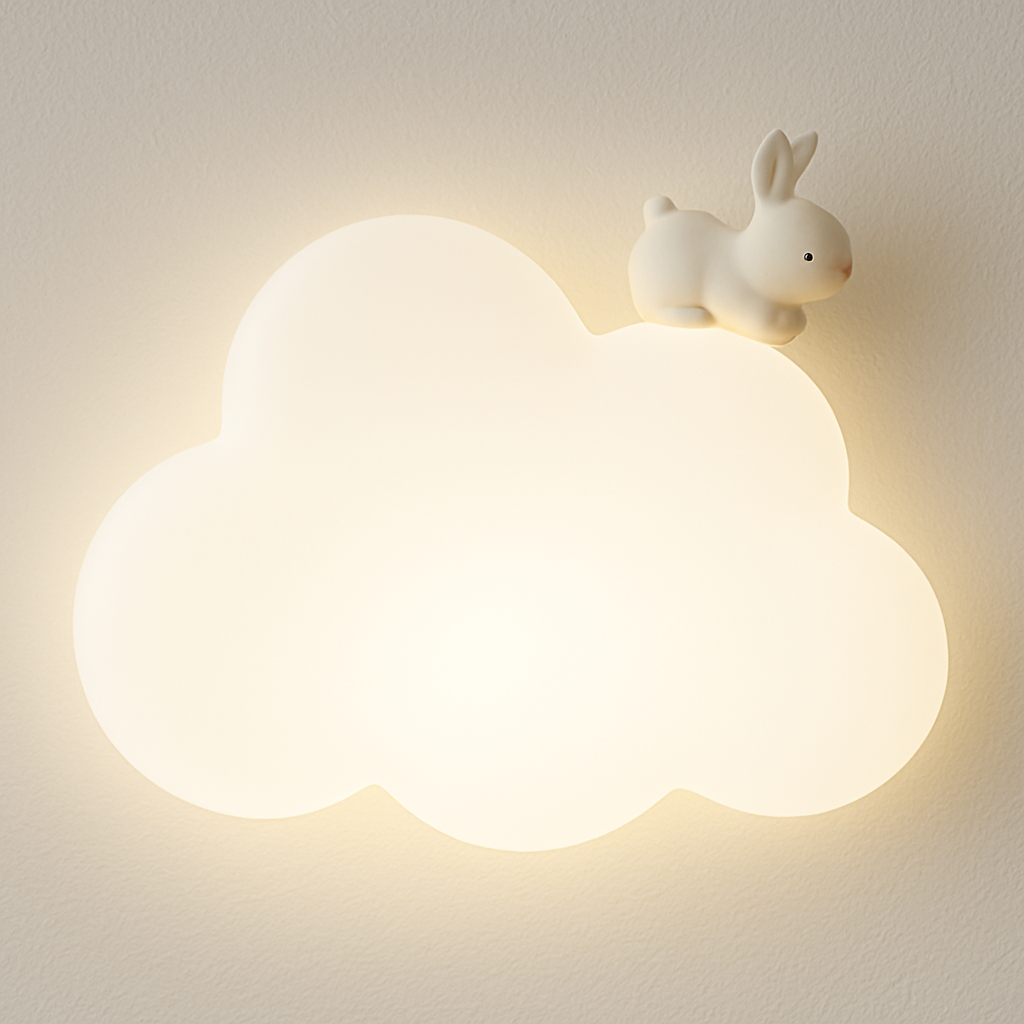 Luminária Arandela Moderna Infantil LED Acrílico Dream Cloud