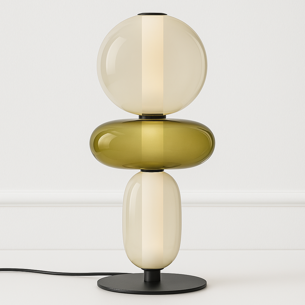 Luminária de Mesa Moderna Minimalista LED Vidro Sole