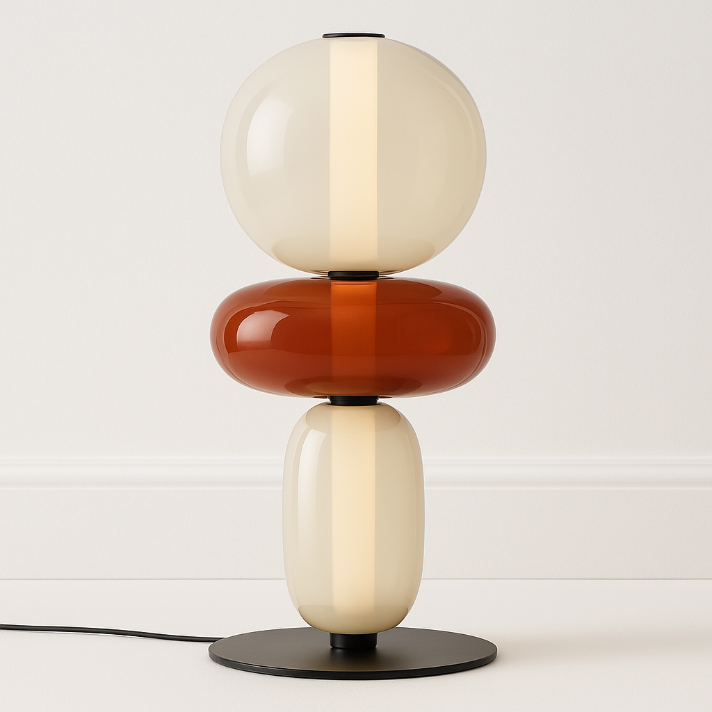 Luminária de Mesa Moderna Minimalista LED Vidro Sole