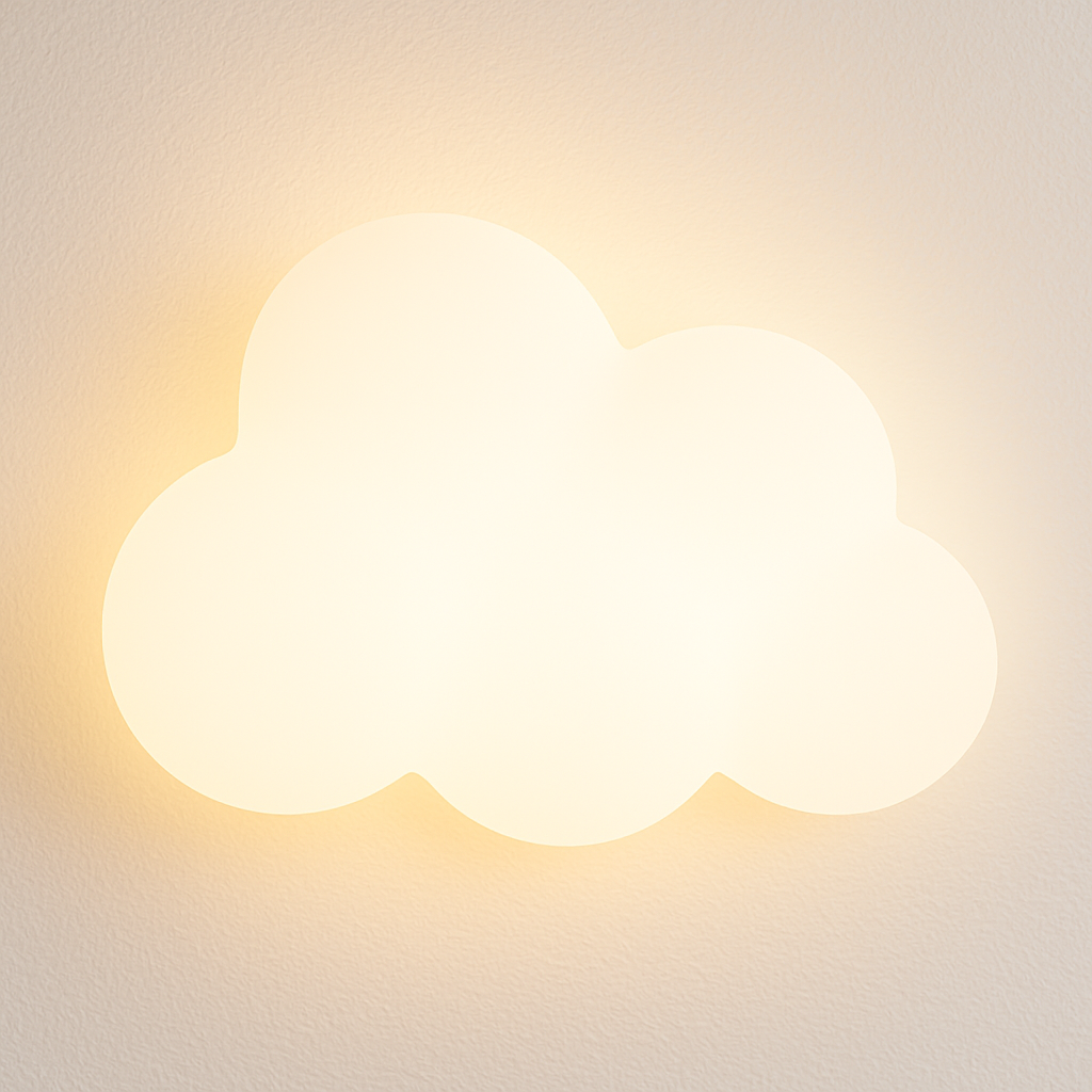 Luminária Arandela Moderna Infantil LED Acrílico Dream Cloud