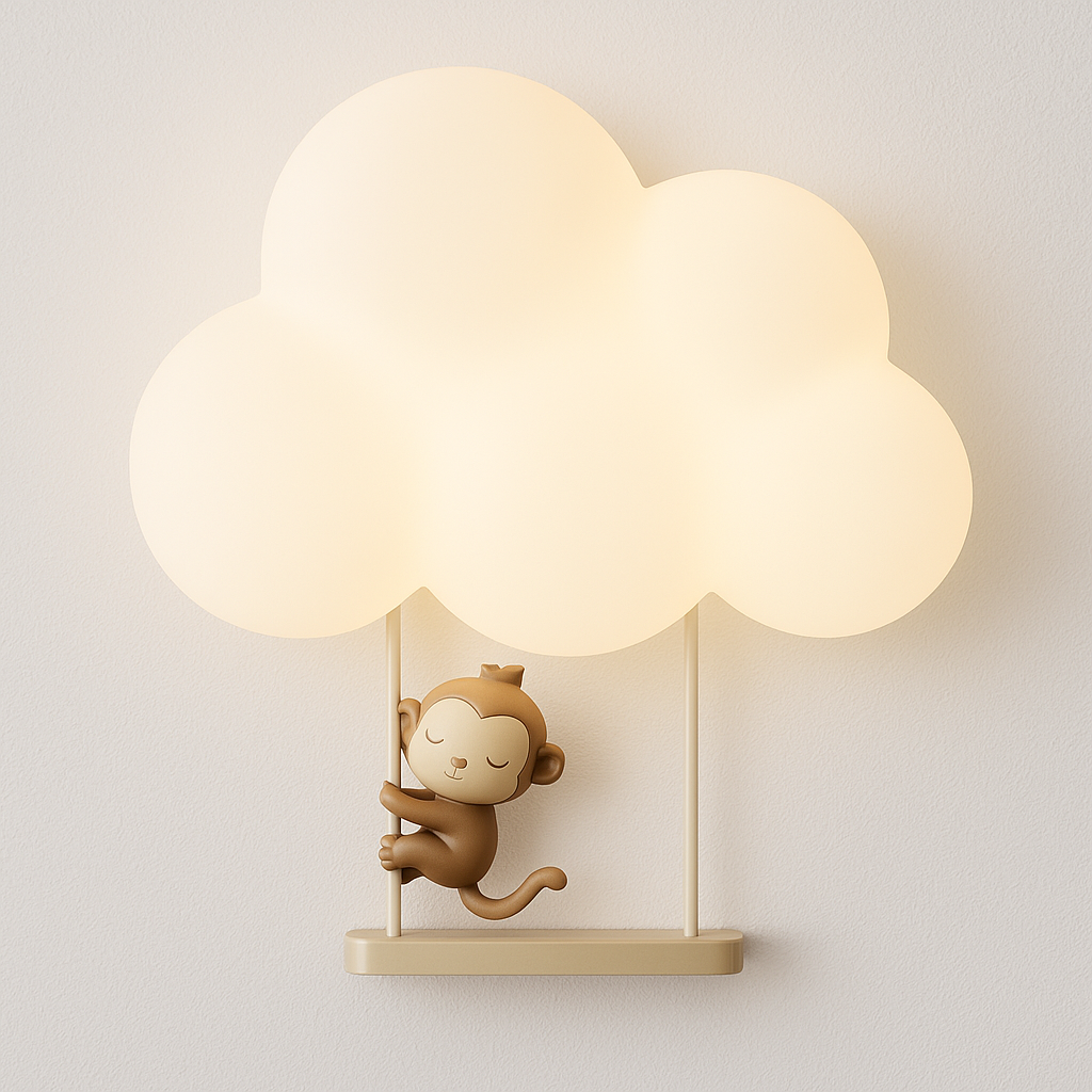Luminária Arandela Moderna Infantil LED Acrílico Dream Cloud