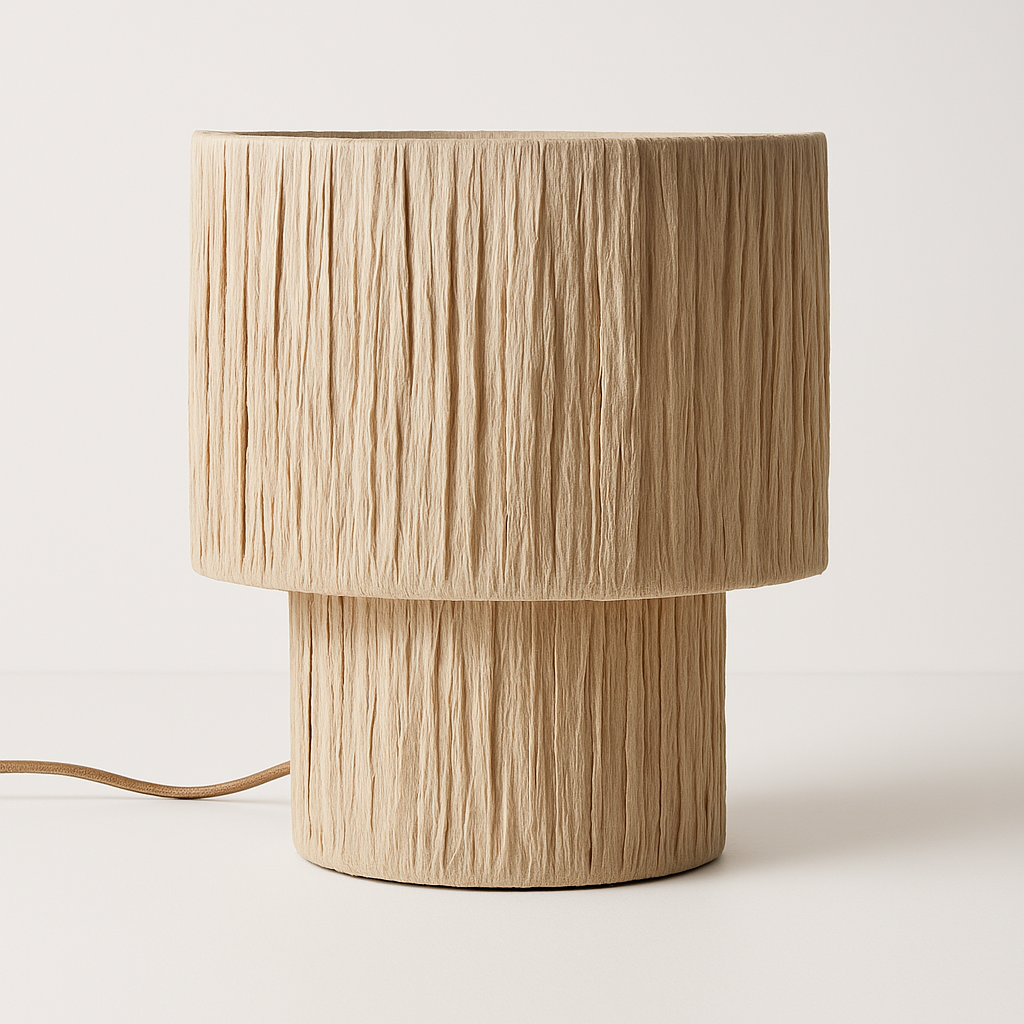 Luminária de Mesa Moderna Minimalista Rústico Jacarandá