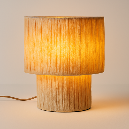 Luminária de Mesa Moderna Minimalista Rústico Jacarandá