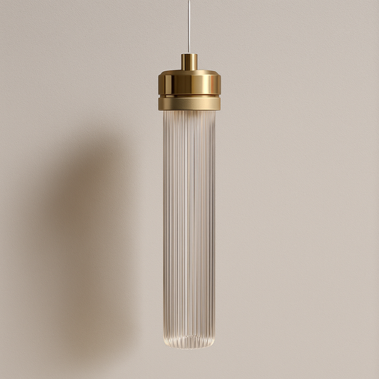 Luminária Pendente Moderna Minimalista LED Vidro Chel