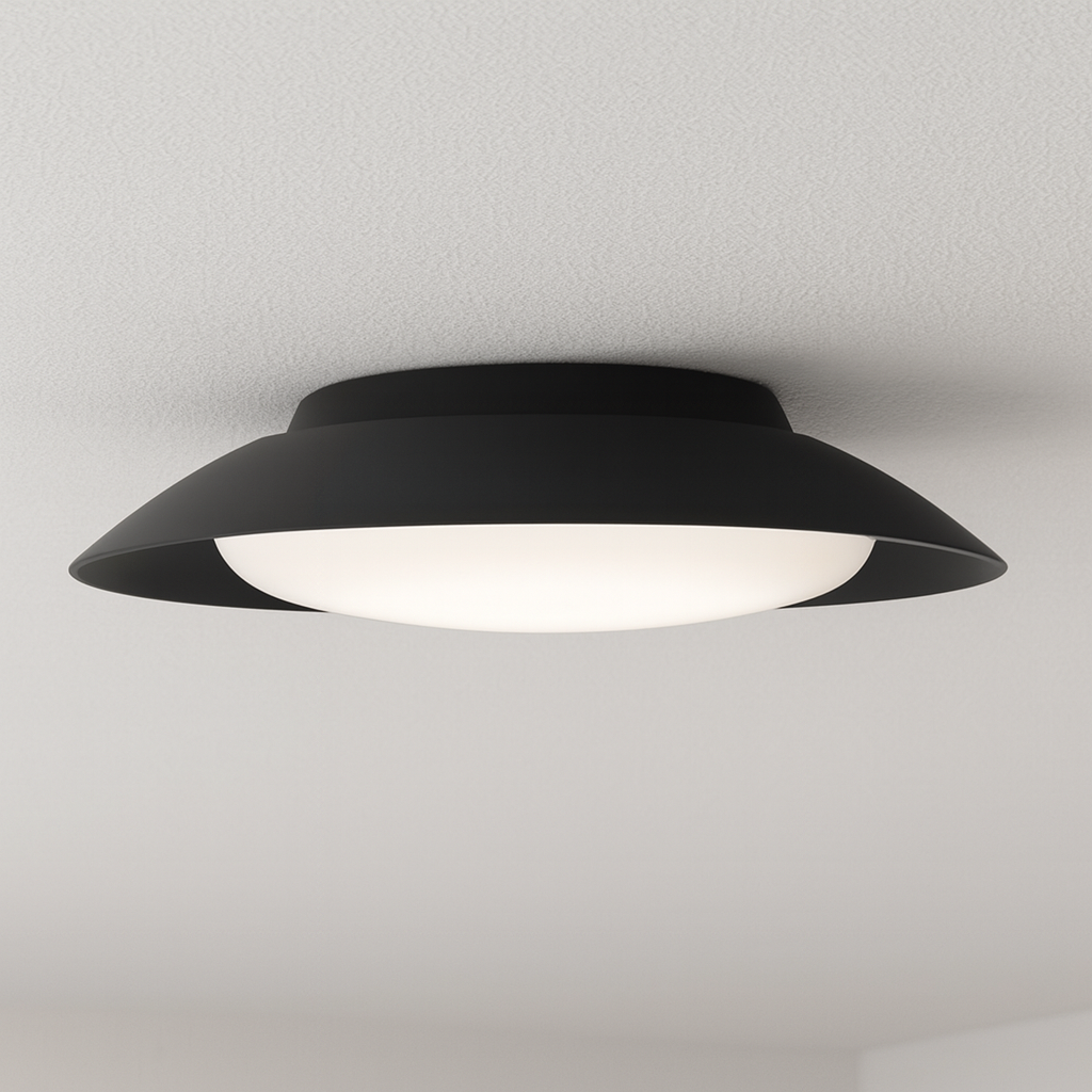 Luminária Plafon Moderna Minimalista LED Metal Acrílico Waspan