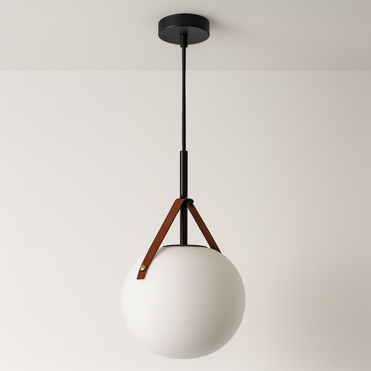 Luminária Pendente Moderna Minimalista Metal Vidro Nipro