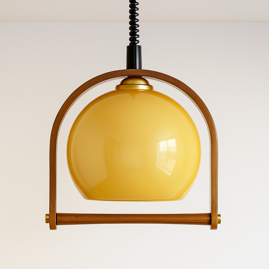 Luminária Pendente Moderna Minimalista Vidro Elbo