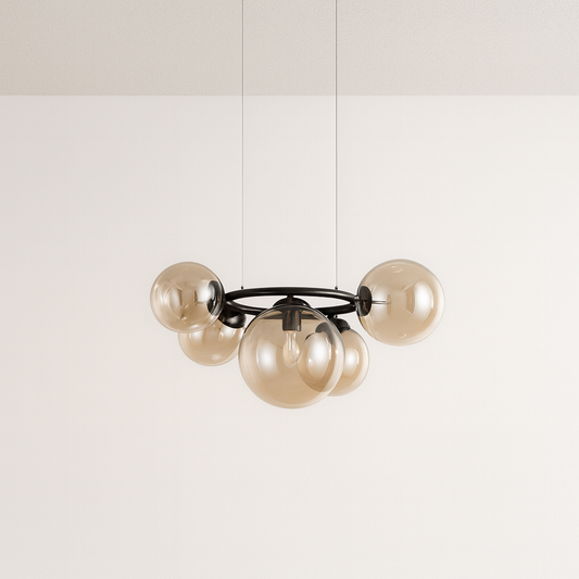 Luminária Pendente Moderna Minimalista Vidro Metal Podil