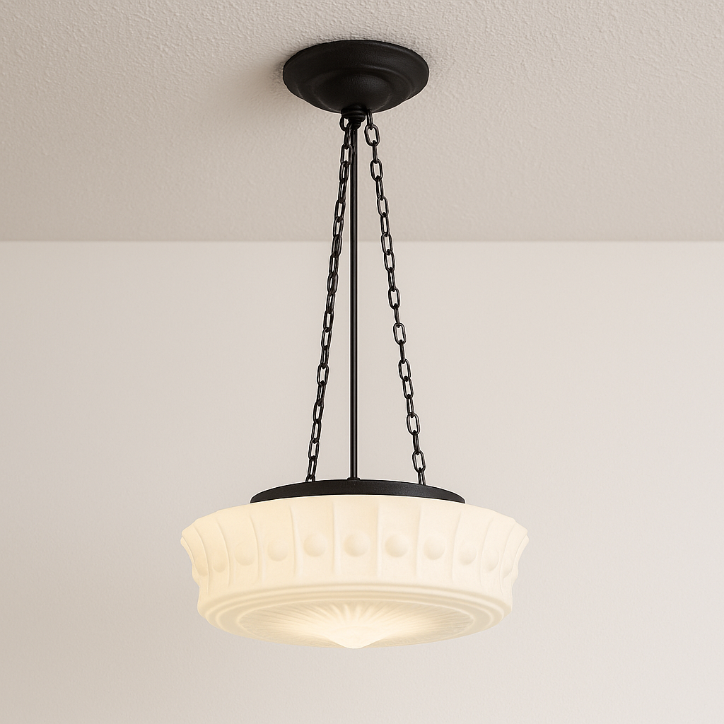 Luminária Pendente Moderna Minimalista Vidro Lustrum