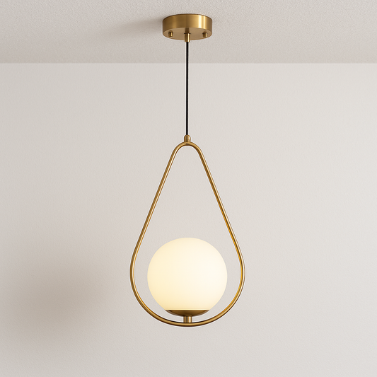 Luminária Pendente Moderno Minimalista Globo de Vidro Drip