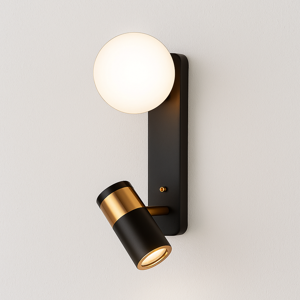 Luminária Arandela Moderna Minimalista Articulada Quadd