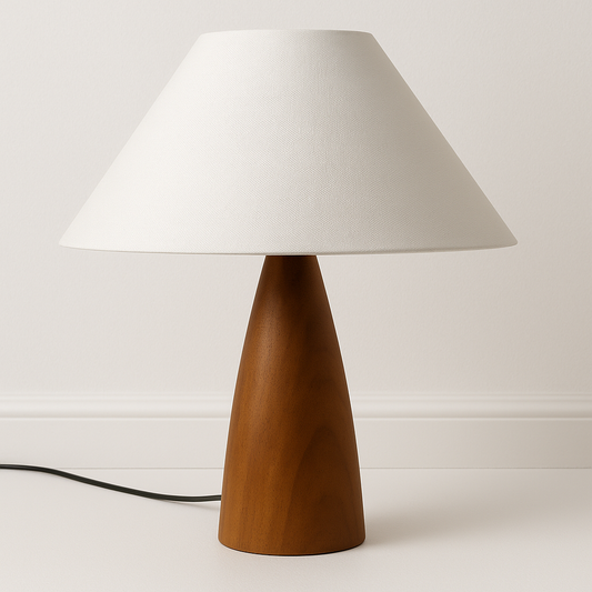 Luminária de Mesa Abajur Moderna Minimalista Tecido Borgan