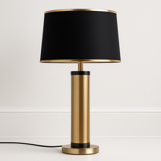 Luminária de Mesa Moderna Minimalista Metal Tecido Map