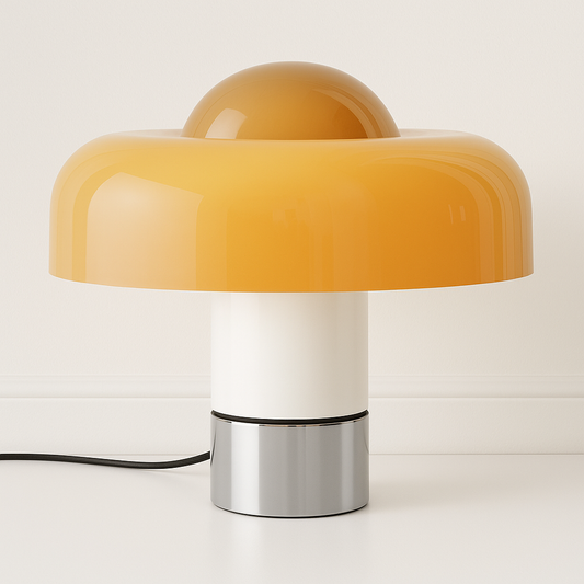 Luminária de Mesa Abajur Moderna Minimalista LED Vidro Liora