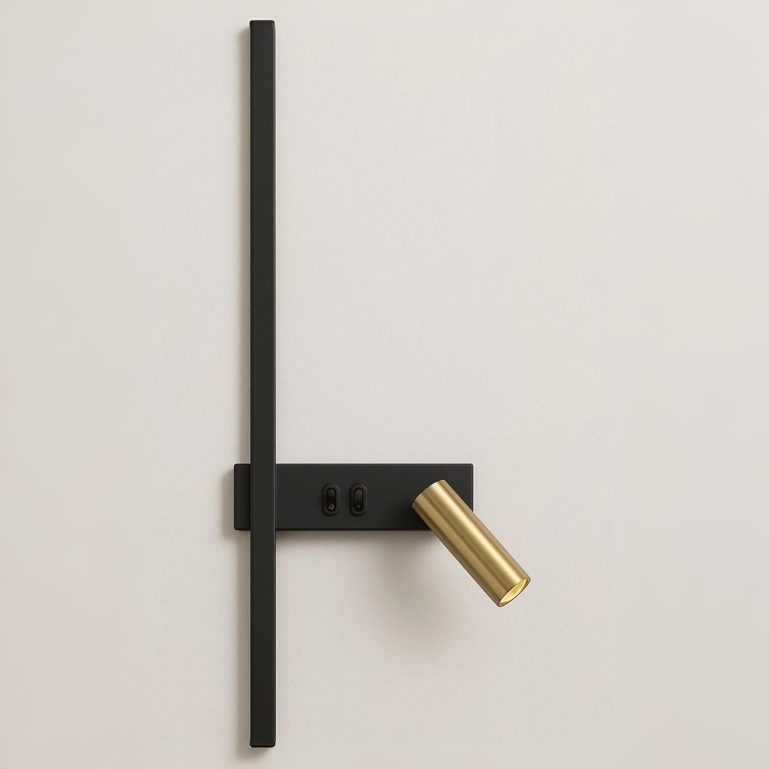 Luminária Arandela Moderna Minimalista Linear LED Spot Direcionável Flint