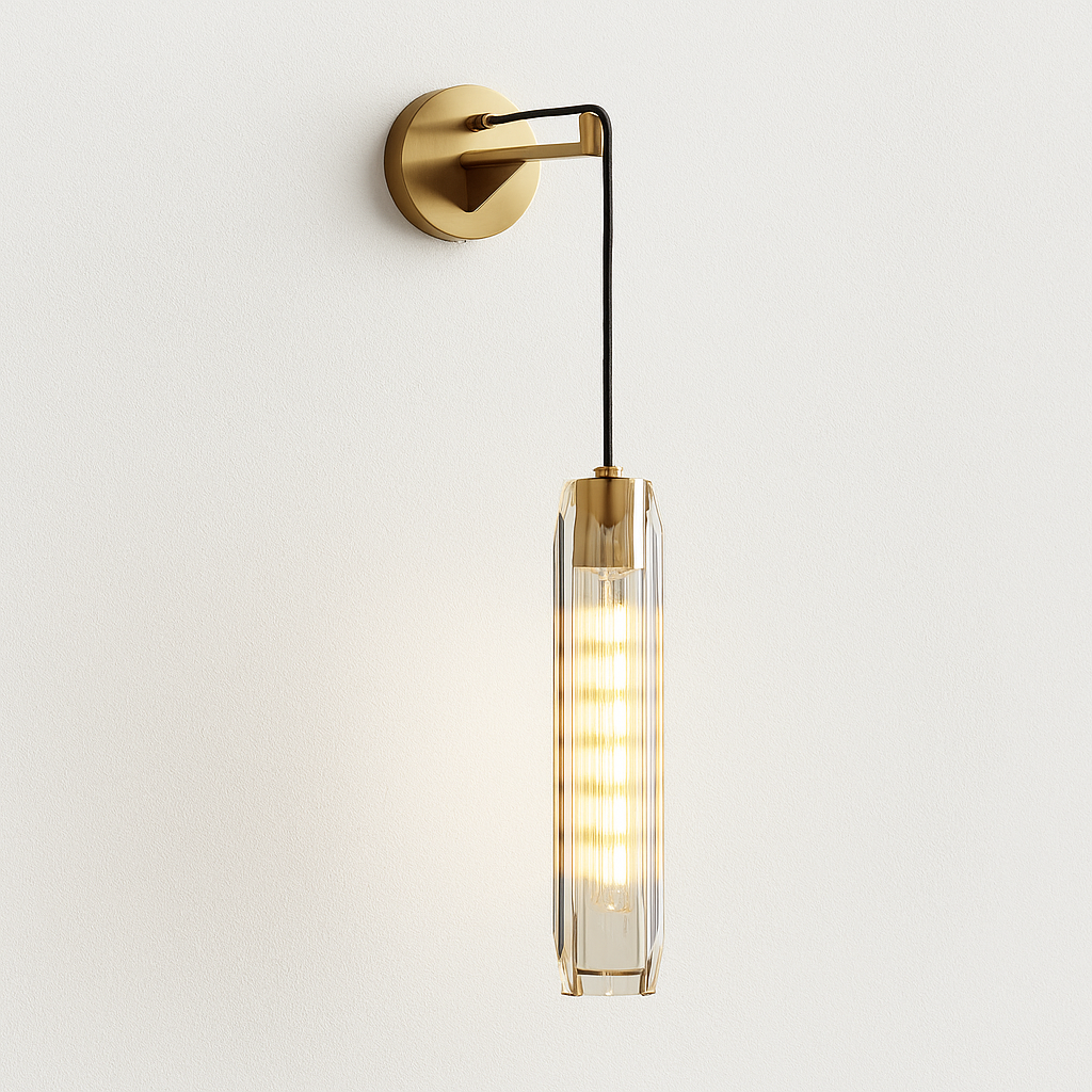 Luminária Arandela Moderna Minimalista Vidro Regallo