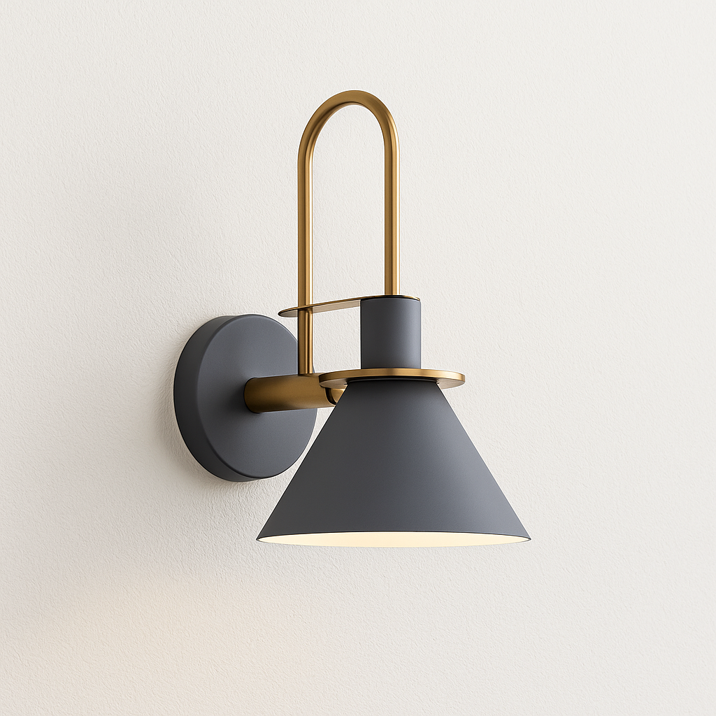 Luminária Arandela Moderna Minimalista Metal Cryte
