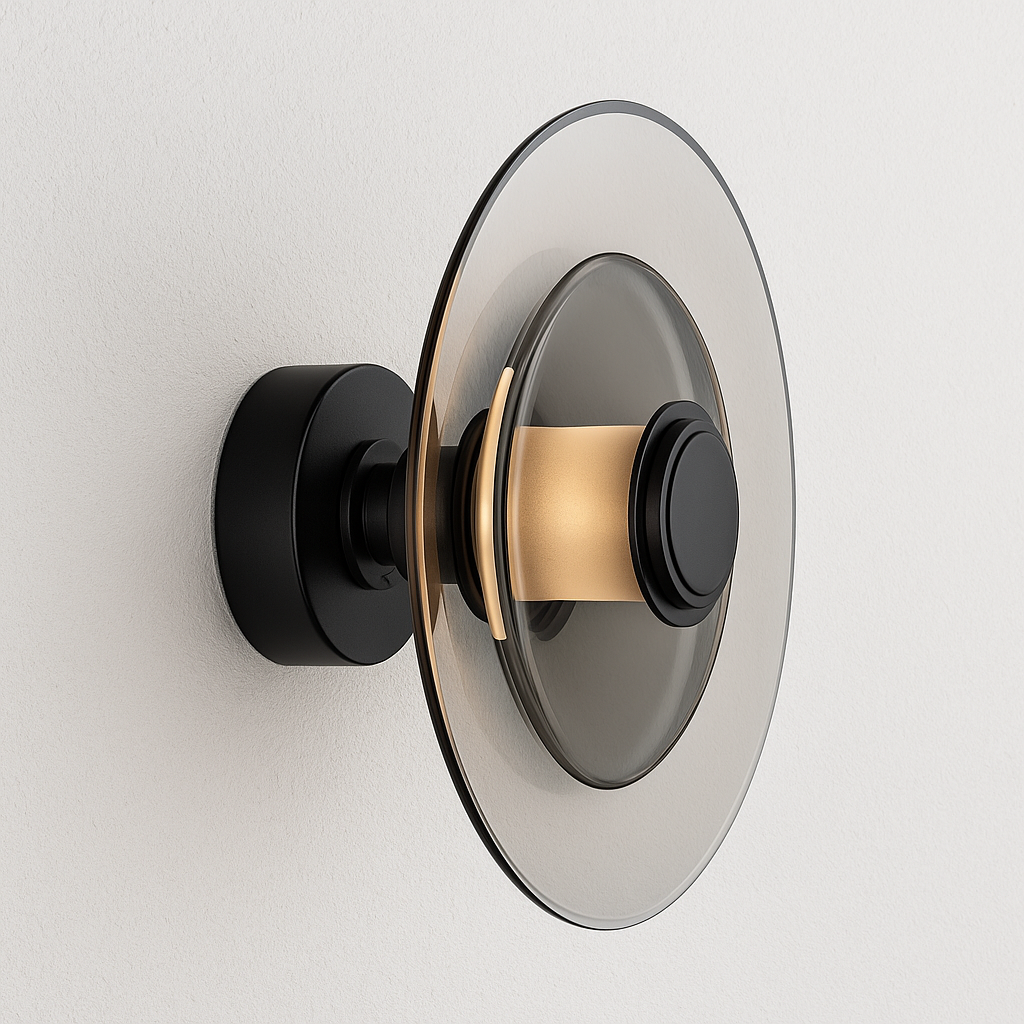 Luminária Arandela Moderno Minimalista Vidro Pounce