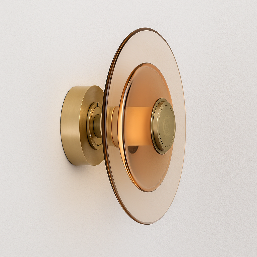 Luminária Arandela Moderno Minimalista Vidro Pounce